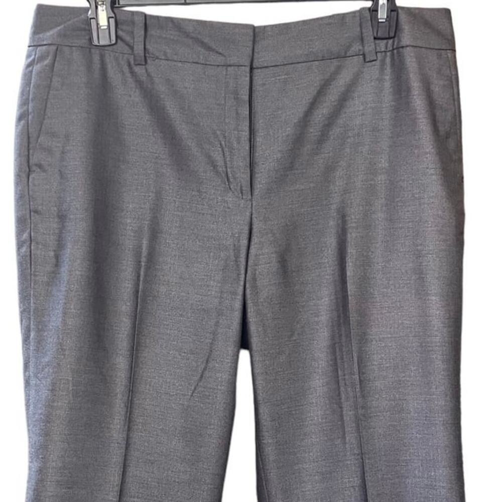 Ann Taylor Women's Gray Signature Wide Leg 29" Inseam Pants SZ 16 - Picture 3 of 5